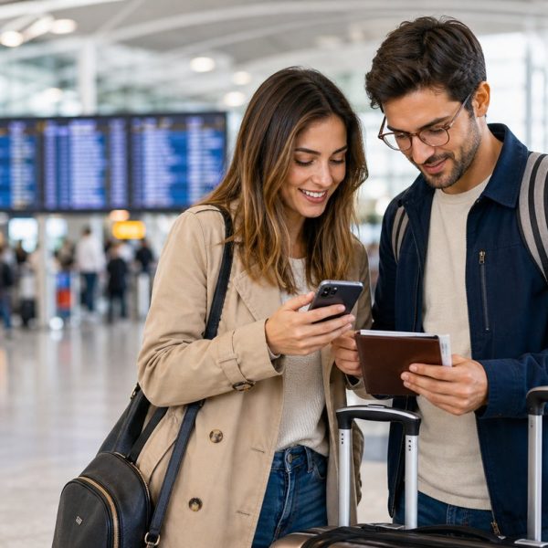 Airport parking and travel extras before a flight
